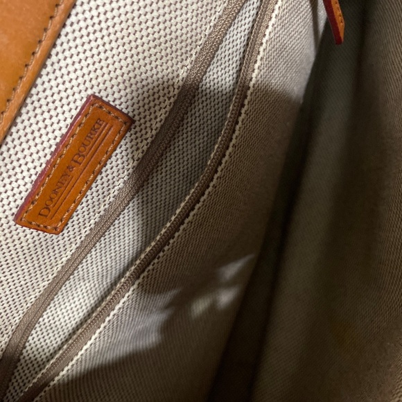 Dooney and Bourke ivory canvas tote shoulder bag signature DB bag purse vintage - Picture 10 of 12